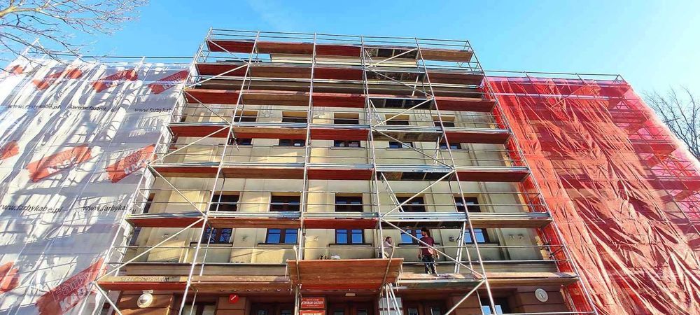 Wynajem wypożyczenie rusztowanie elewacyjne