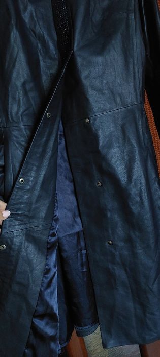 Плащ пальто шкіряний 46-48 р