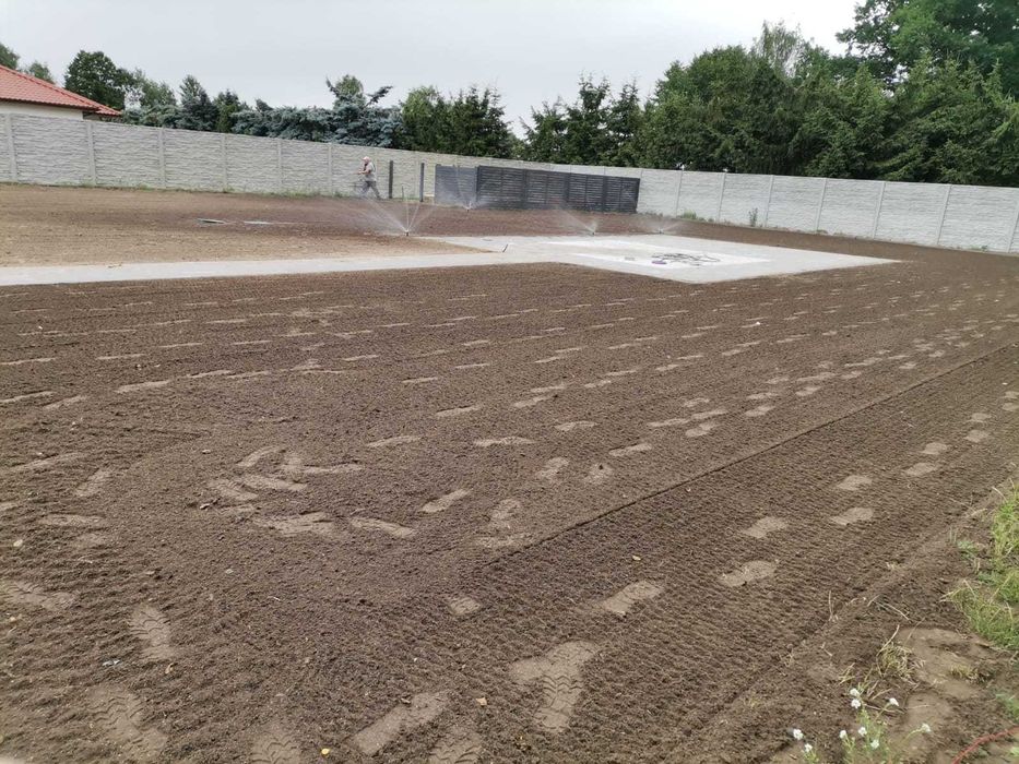 System automatycznego nawadniania RainBird Hunter montaż ogród trawnik