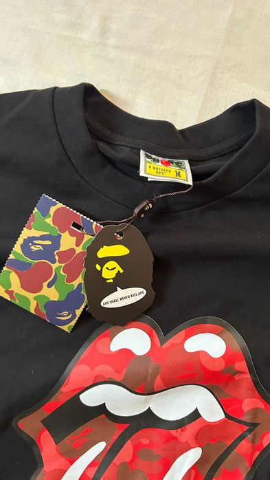 Футболка Bape x  The Rolling Stones