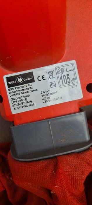 Продам воздуходув , повітродувка , електро з Голландії  Wolf Garten