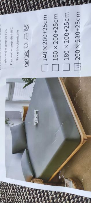 Nowe prześcieradło miś szare 200x220