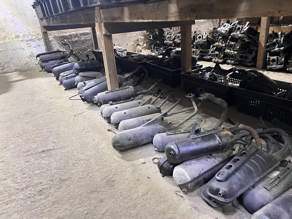 Глушитель Вихлопная труба Yamaha Jog Sa36/39 Vino 26/27 Gear