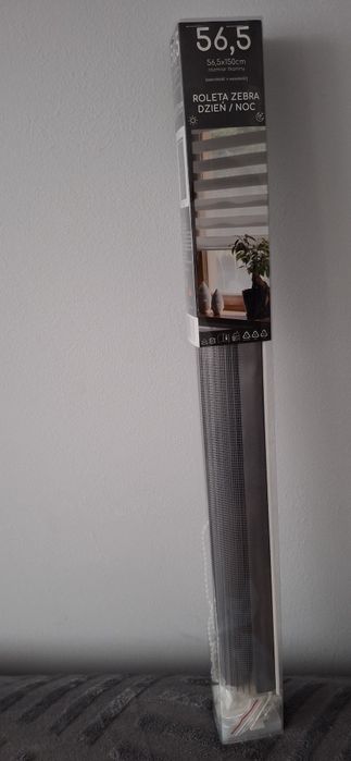 Grafitowa roleta dzień noc 56,5x150 DARMOWA DOSTAWA