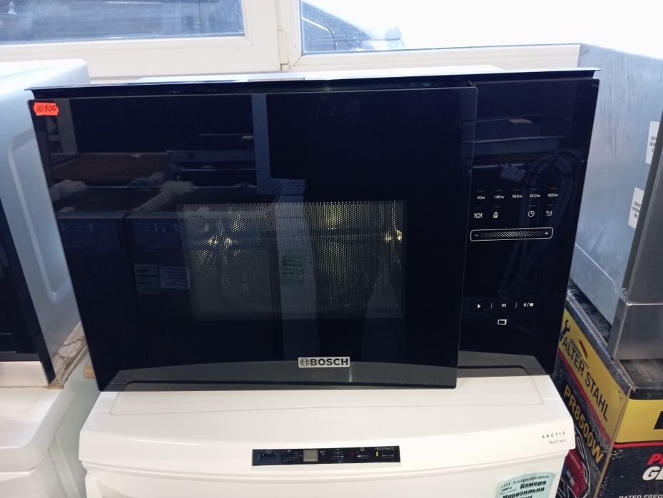 Встраиваемая микроволновая печь Bosch черная нержавейка из Германии