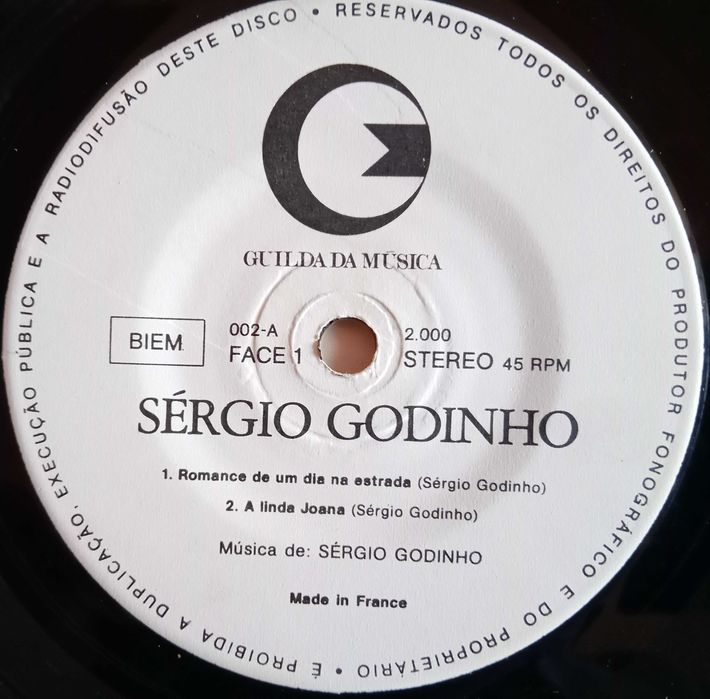 Sérgio Godinho	- - - - -	Romance de Um Dia na Estrada	- - - - -	EP