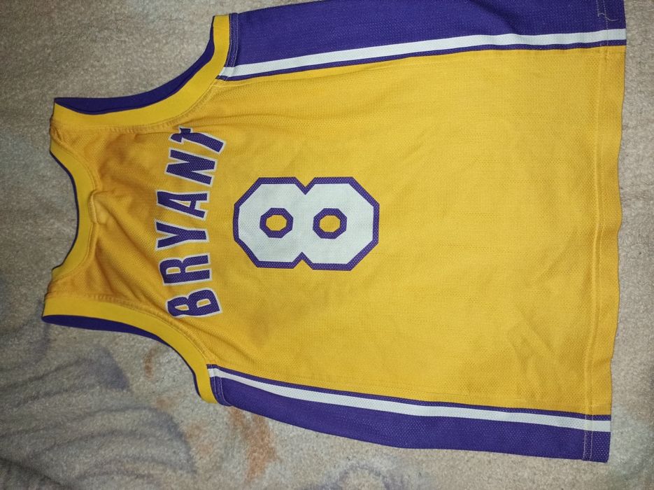 Чоловіча жовта баскетбольна майка Los Angeles Lakers NBA Kobe Bryant №