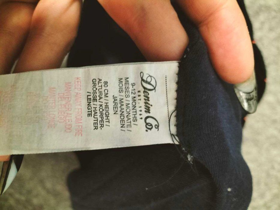 Джинсы на теплой подкладке р - ( 9-12 м )