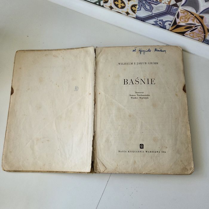 Książka z 1964 Grimm Baśnie antyk