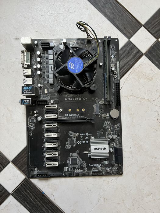 Материнская плата Asrock h110 Pro BTC+