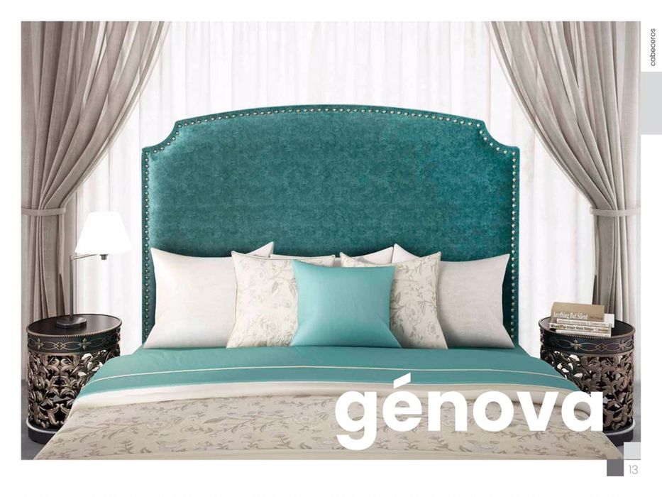 Somier com cabeceiras e colchoes