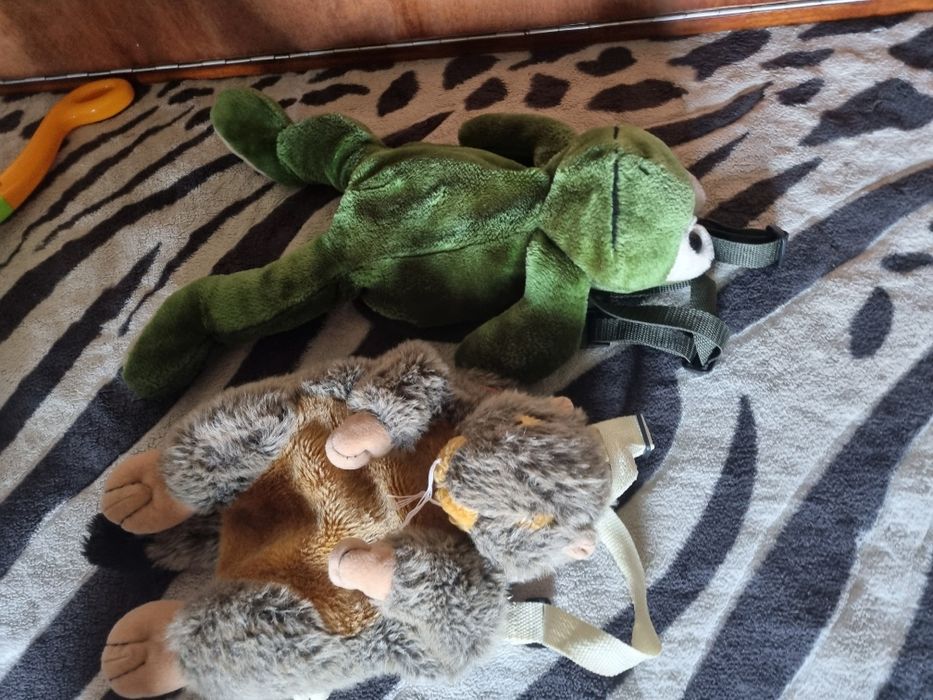 Комплект Дитячі рюкзаки жабка і пацюк