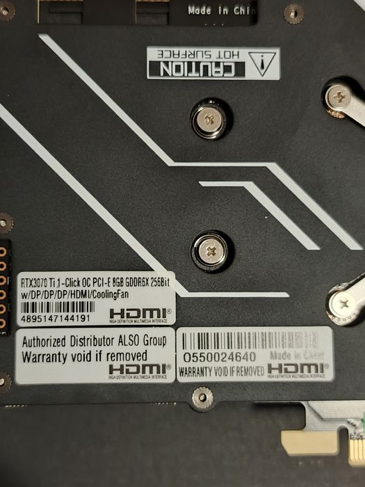 GeForce RTX 3070 Ti 256 Bit