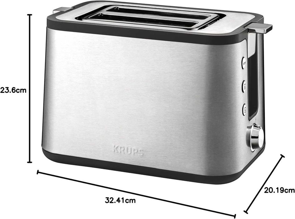 Krups KH442D Control Line Premium Toster 720W Stal Szlachetna Srebrny