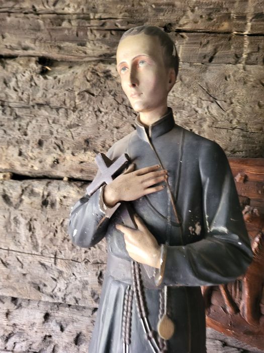 Stara figura 71 cm Święty Gerard Majella