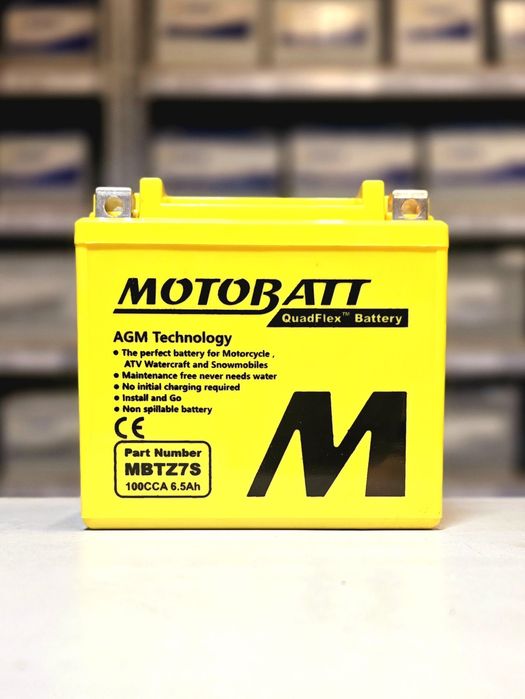 Akumulator motocyklowy AGM MOTOBATT 12V 6,5Ah MBTZ7S ytz7s-bs