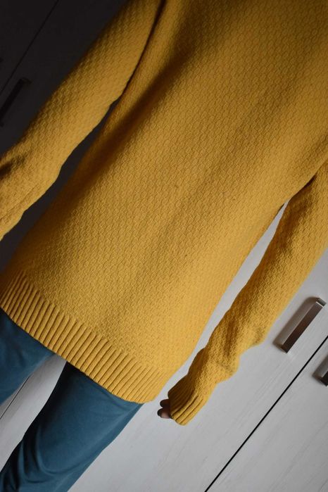 Sweter wełniany L wełna 80% ciepły Frederik Anderson wygodny elegancki