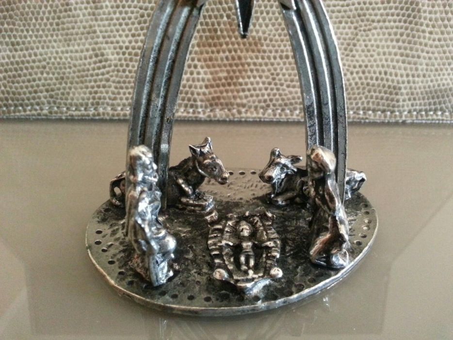 Presépio novo de 95 % estanho. Artesanato