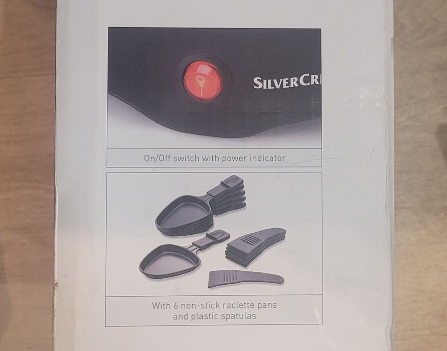 Raclette Grill elektryczny SilverCrest czarny 800W