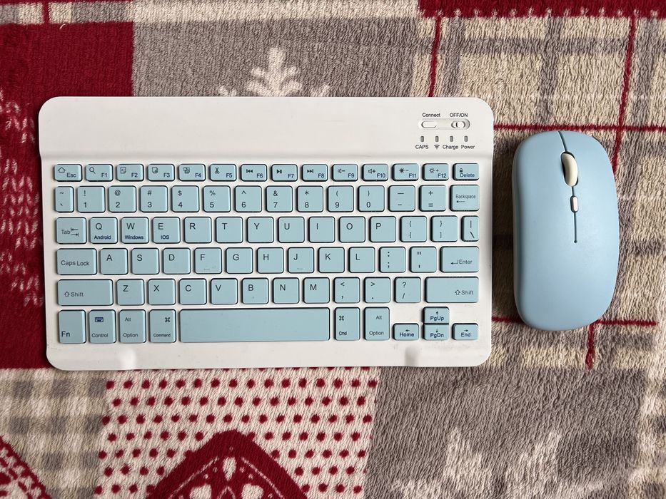 клавіатура з мишкою акумуляторна бездротова ультратонка для планшета