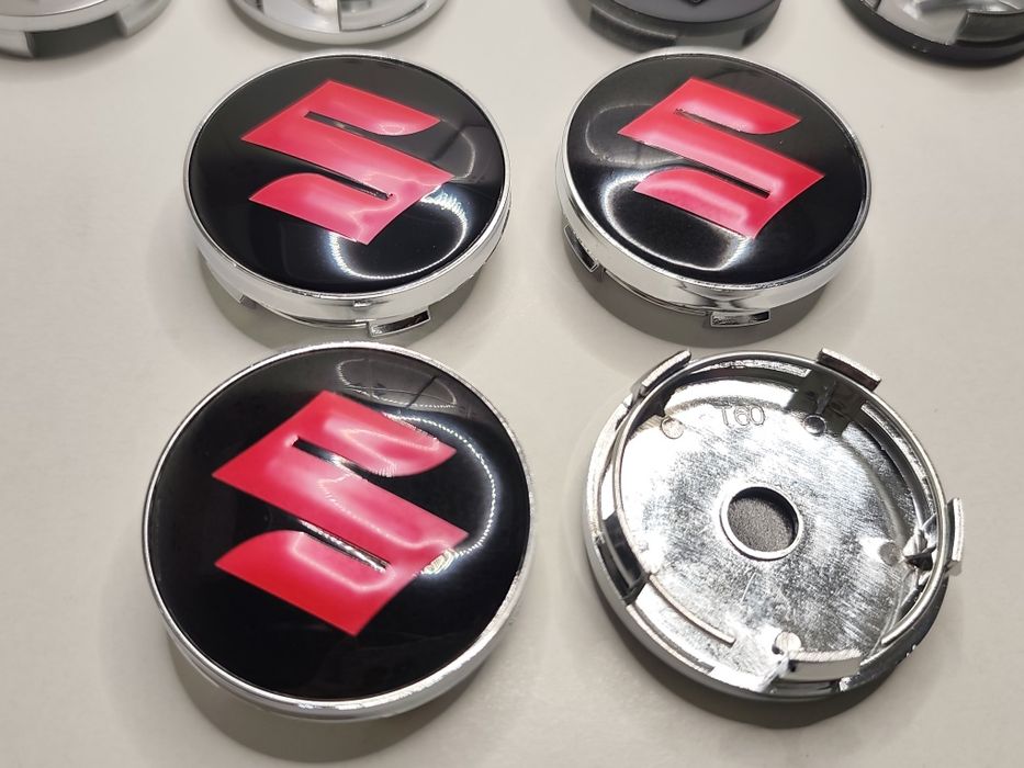 4 Centros Jante Nissan 54mm 60mm Tampas Cubos Rodas Preto Cromado Vermelho Qashqai Juke Micra Navara Novo