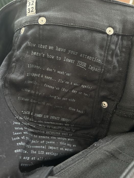 Jeansy męskie powlekane Jack & Jones woskowane czarne anti fit dan