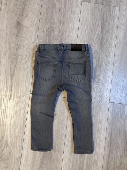 Jeansy spodnie Zara szare 92 nowe