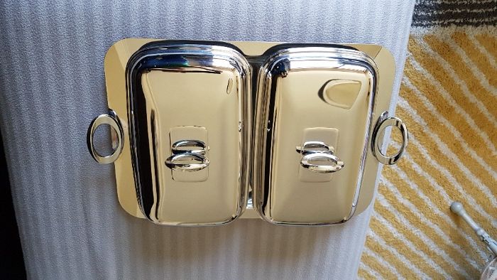 Travessas/Queijeiras Inox e Vidro