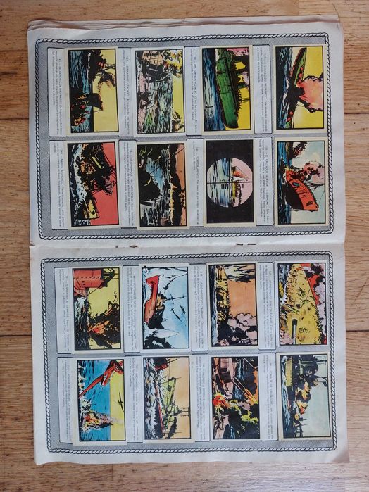 Caderneta de cromos "Esquadras de guerra" - Completa