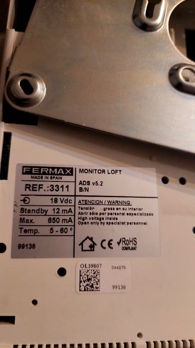 Intercomunicador com ecra