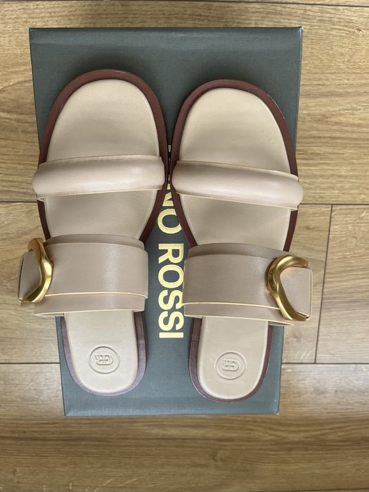 Klapki skórzane Gino Rossi 38 nowe