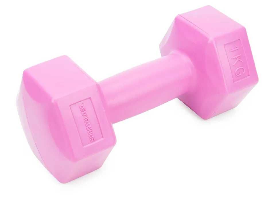 HANTLE 2x1kg hantelki CIĘŻARKI ZESTAW hantli bitumiczne 2kg KR