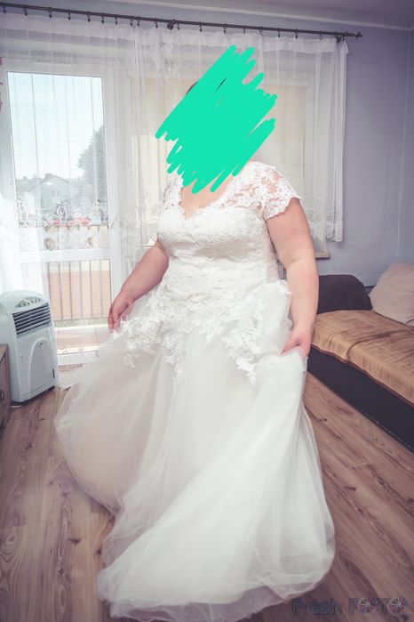 Suknia ślubna Plus Size 46-52