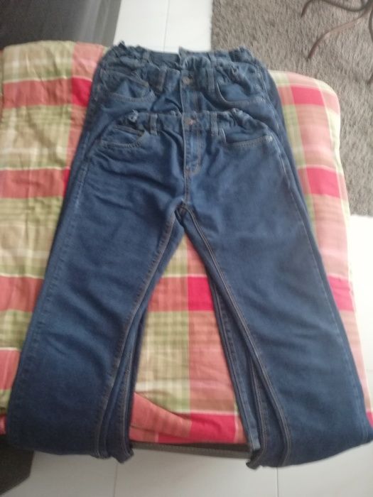 Calças Ganga Rapaz Azul Denim veste dos 14 aos 16 anos - T 164