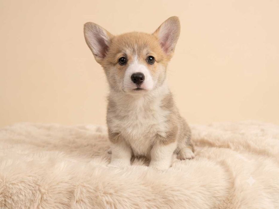 Welsh Corgi Pembroke piesek samiec rudo biały gotowy do odbioru