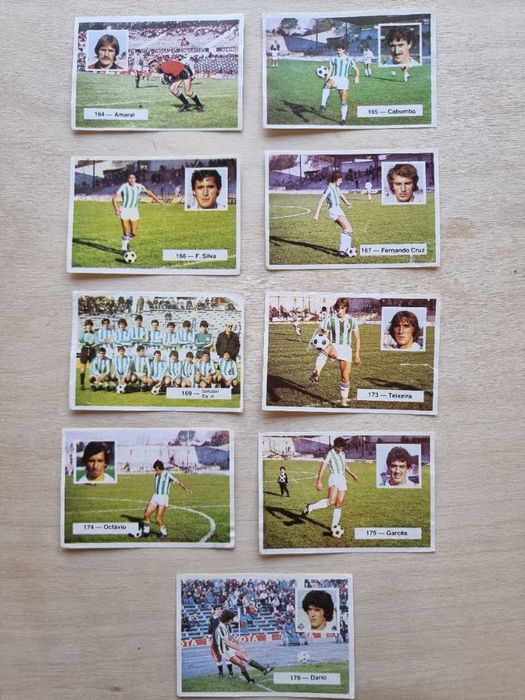 Cromos da equipa de futebol do Vitória de Setúbal