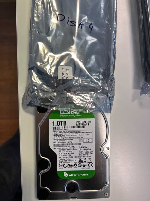 Vendo 9 discos para NAS de 2TB e 1TB usados
