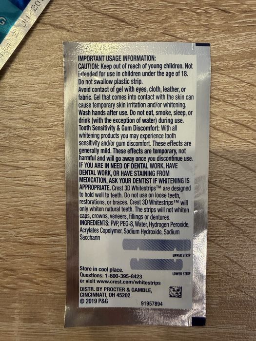 Paski wybielające Crest Express Whitening 10