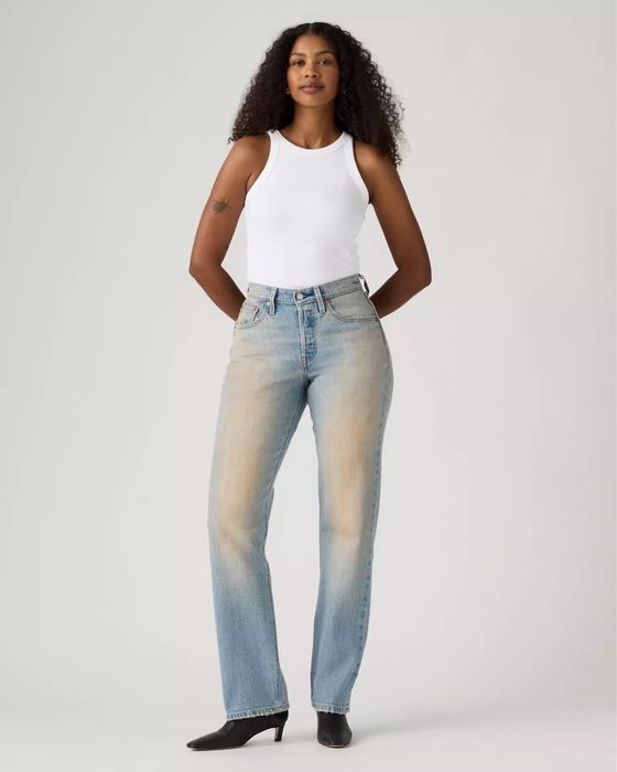Джинси жіночі сині Levis ribcage блакитні levi’s  501 premium 501'90s original jeans aisenberg bazhane calvin klein