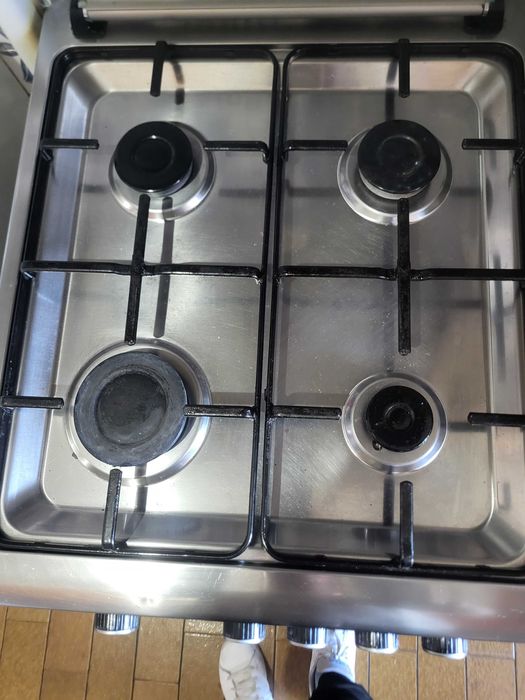 Fogão flama cinzento