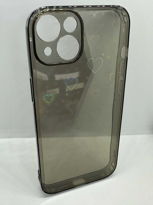 Obudowa Plecki Etui Case Iphone 13 Szare + Serduszka kod 220