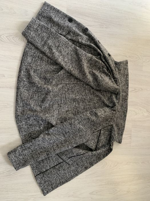 Szaro - czarny żakiet damski/ kurtka w stylu retro