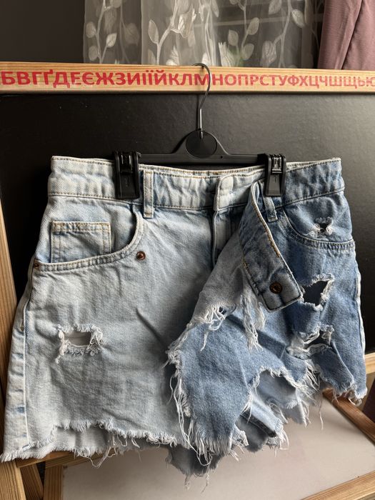 Джинсова спідниці-шорти Bershka 38р (L)
