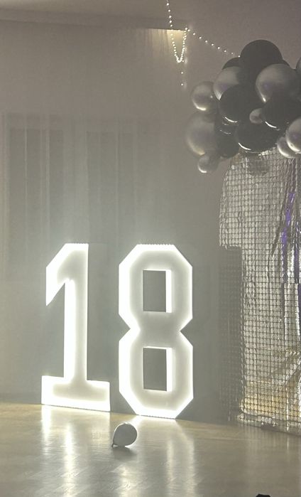 Cyfra 18 LED 120 cm różne kolory