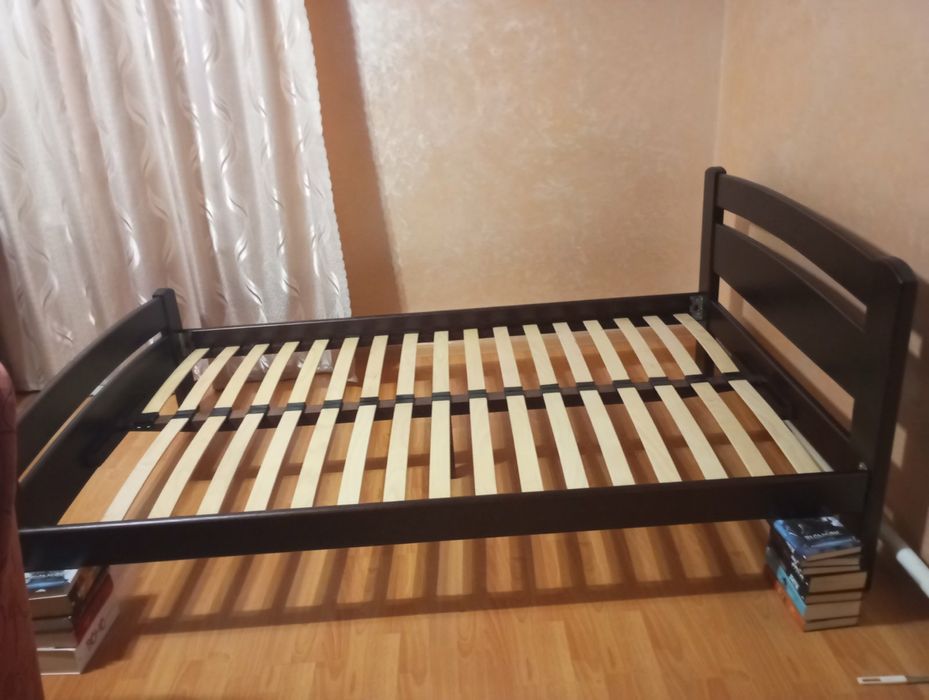 Ліжко полуторне двуспальне з масиву дерева, кровать Венеція. Київ