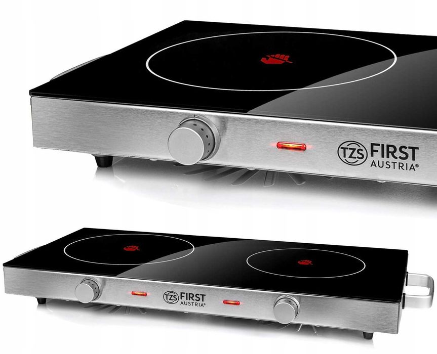 Kuchenka Przenośna First Austria 2800 W 2-Palnikowa Szkło Ceramiczne