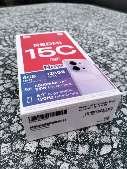 Redmi 15c 5g NOWY w pudełku nie otwierany.