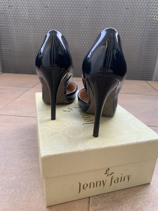 Szpilki Jenny Fairy roz. 37 granatowe połysk