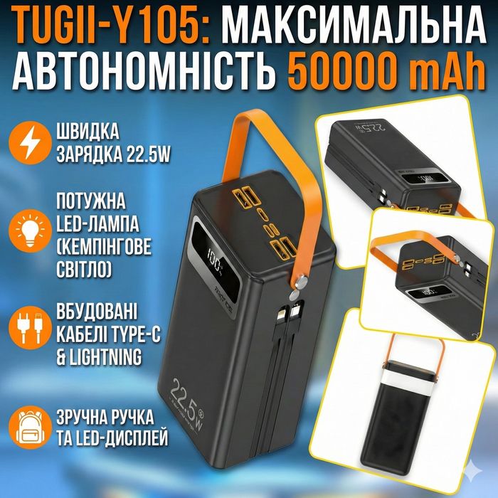 Павербанк-Гігант 60000mAh "Повна Автономність" TUGII-Y106