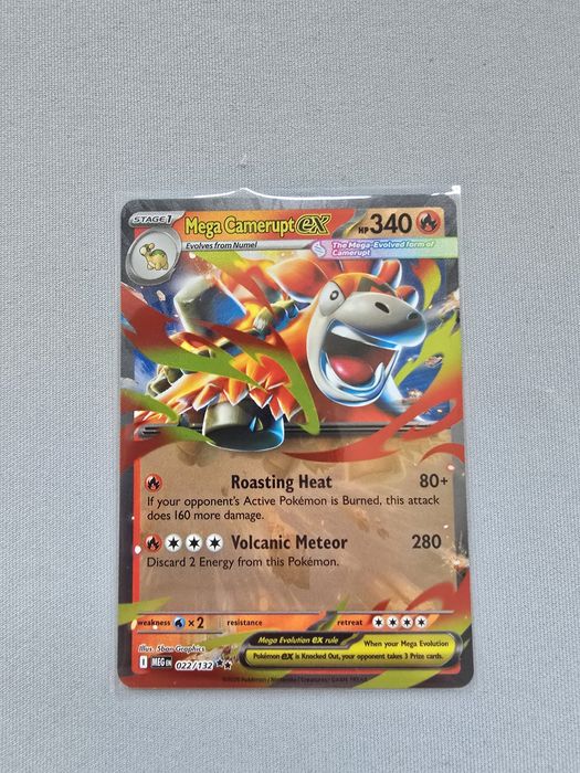 Mega Camrupt ex 022/132 Mega Evolution Double Rare Karta Pokemon